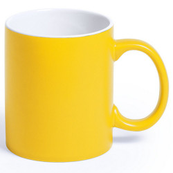 Żółty kubek  330ml, nadruki reklamowe