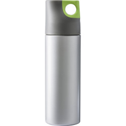 Aluminiowy kubek podróżny 500ml z zielonym elementem